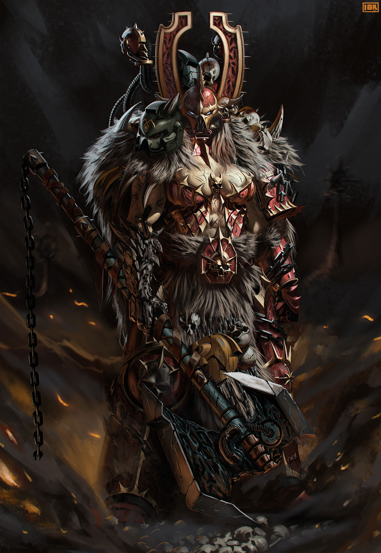 Female Khorne Berserk by Samo TGR