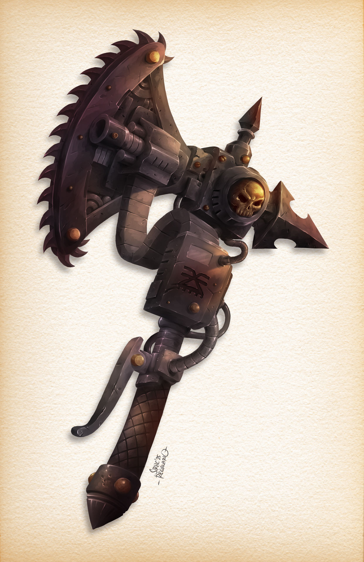 Khorne Berzerker Weapon by Christopher Regalario