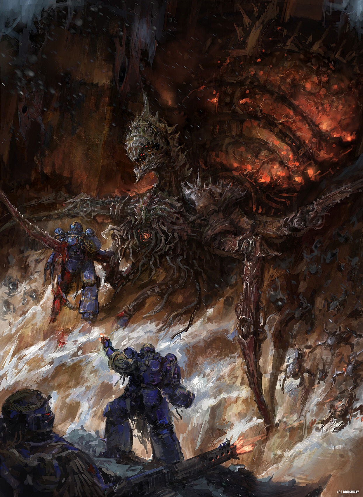 Dark Mechanicus Broodmother by Dmitry Brushray