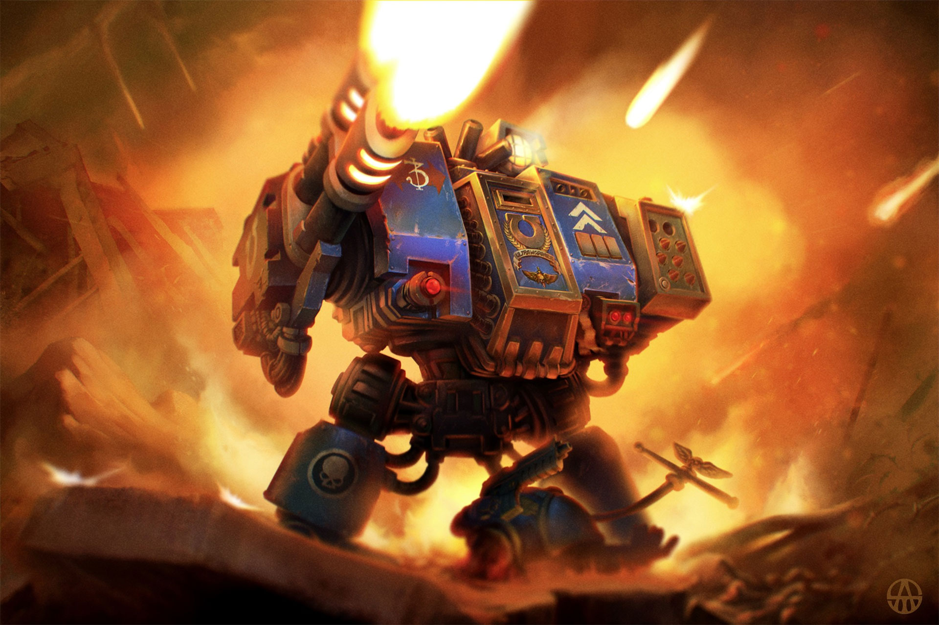 Dreadnought Under Fire by Mathieu St-Amour
