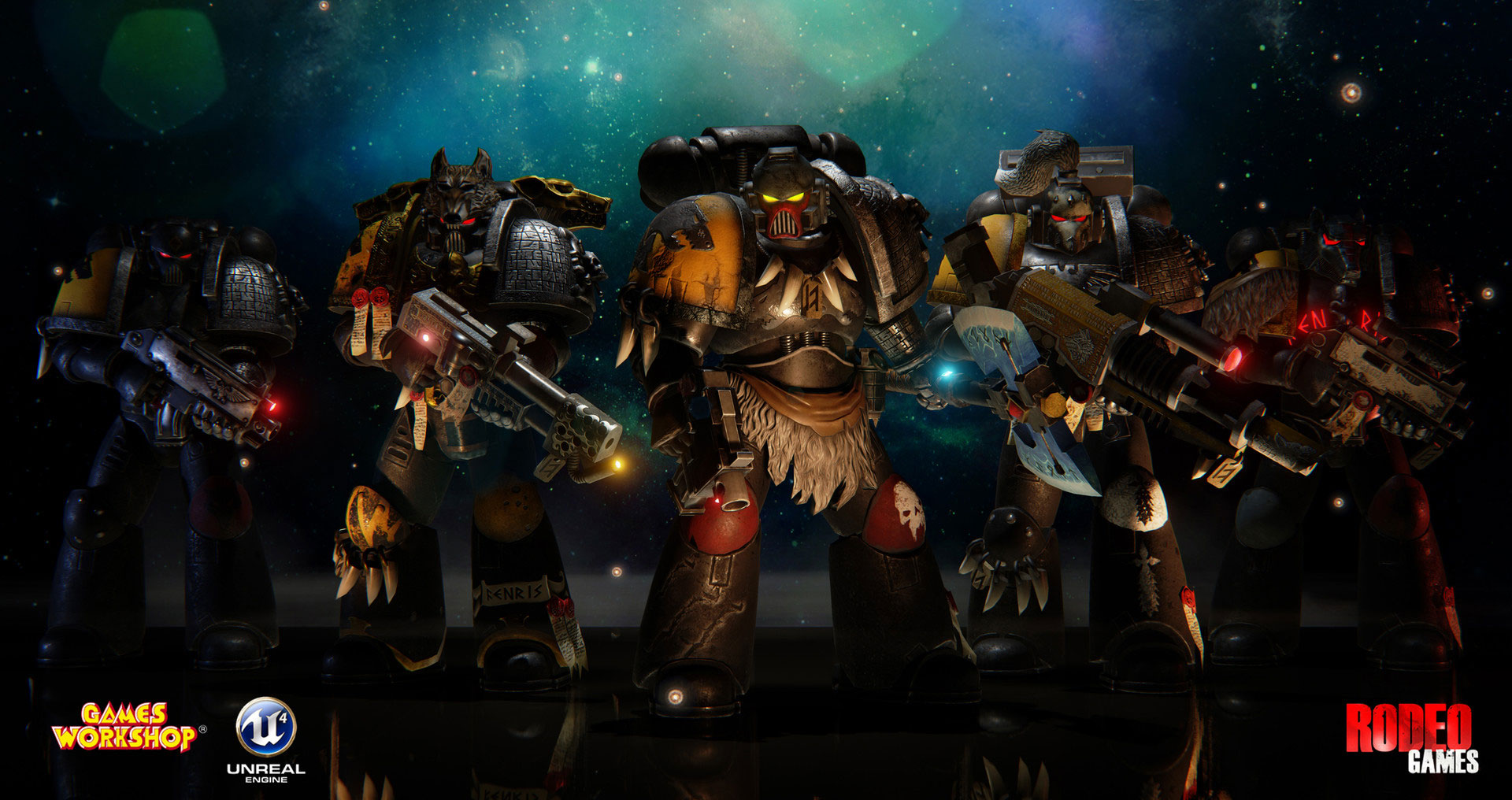 Space Wolves Squad by Rob Corcoran