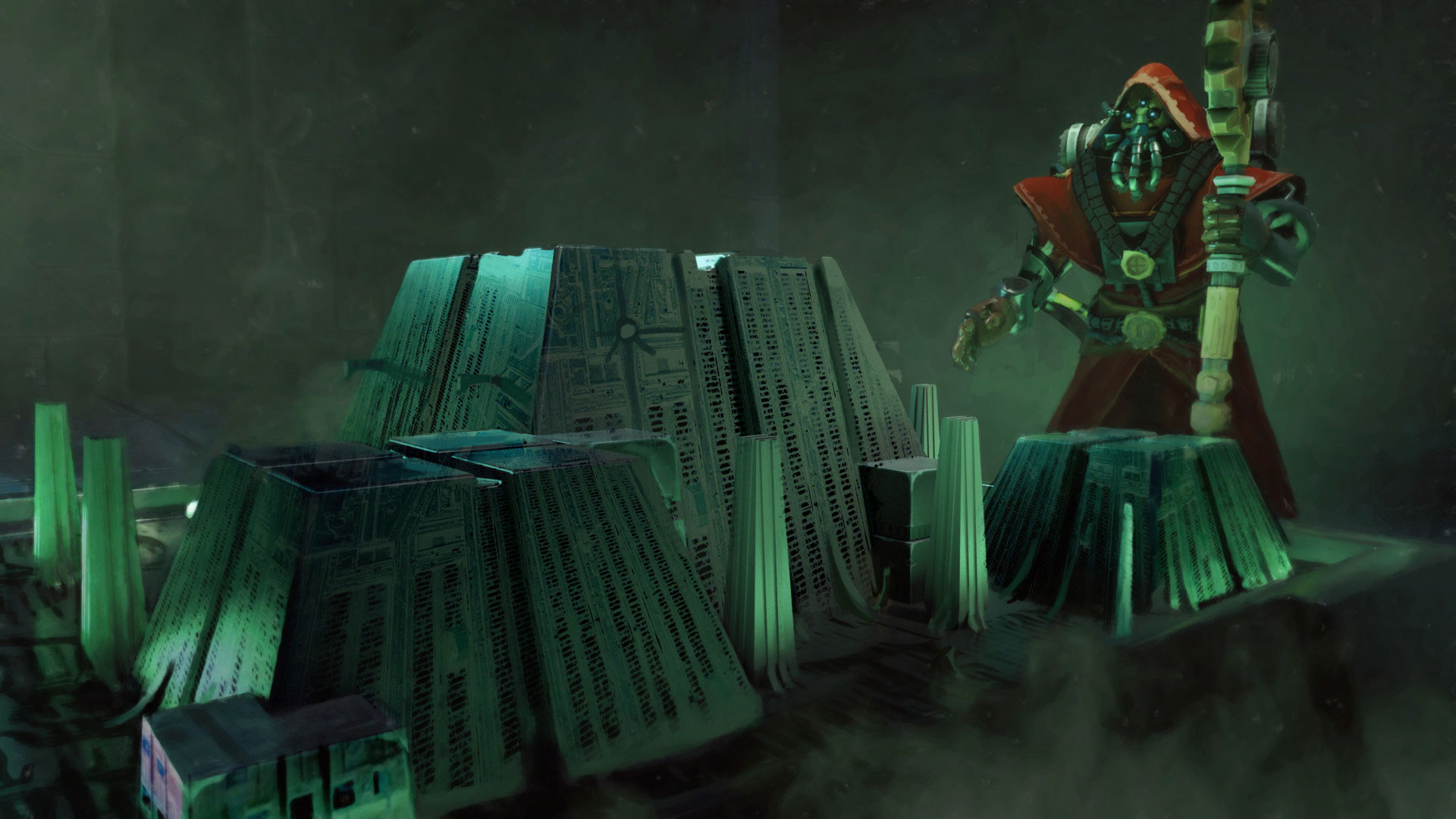 Necron Model by Lucas Terryn