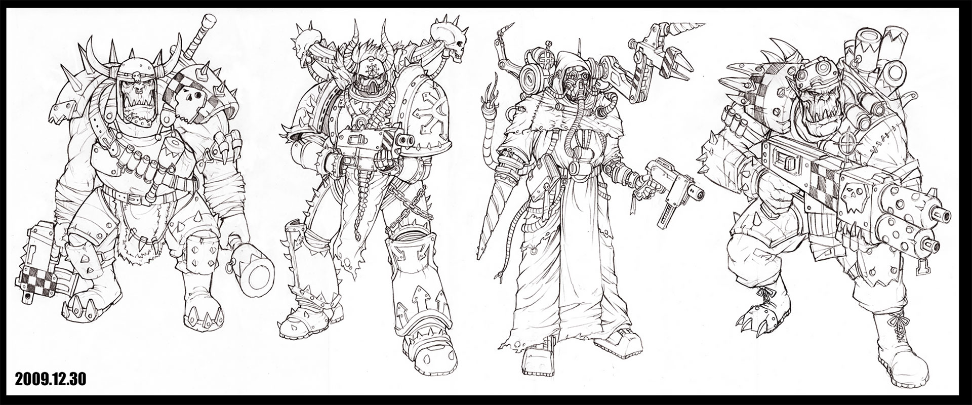 Warhammer Characters by Lieqi Hun