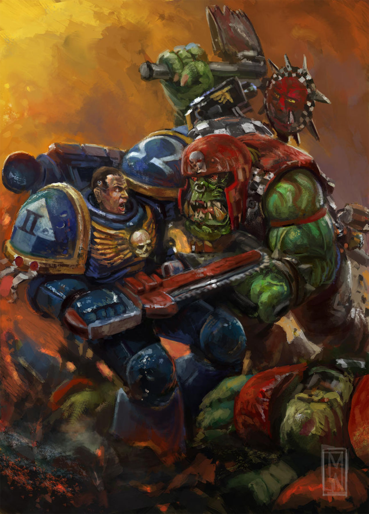 Ultramarine vs Ork