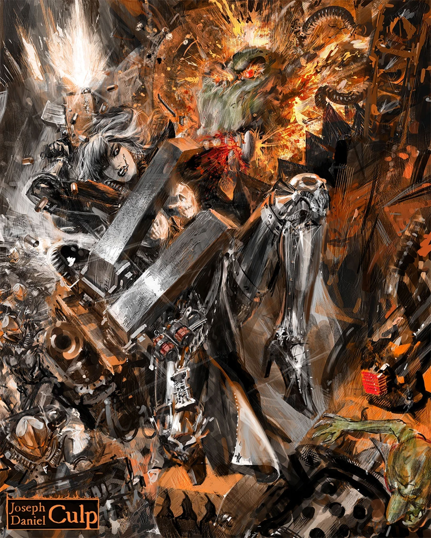 Sister of Battle vs ORK by Joseph Daniel Culp