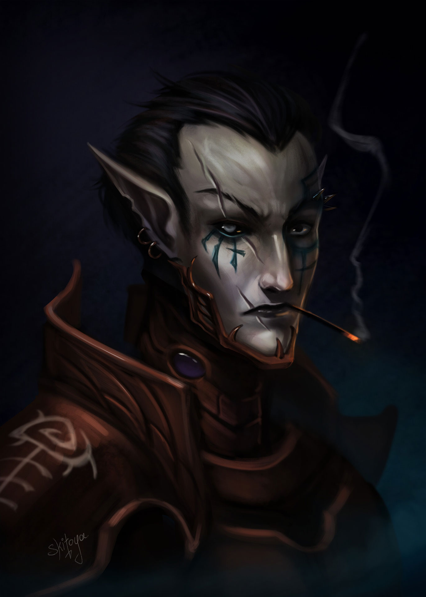 Obsidian Rose by Vesta Menyachikhina