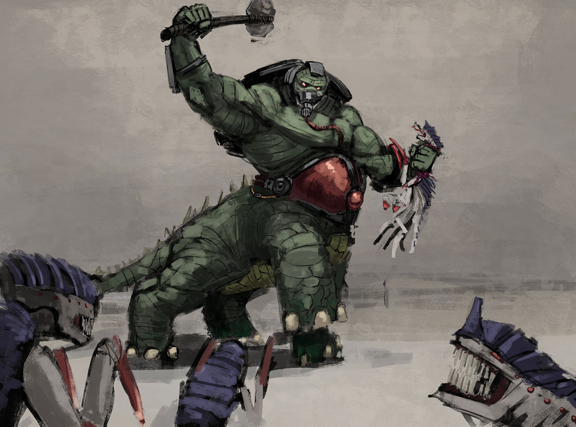 Zoat vs Tyranids by Mister Nester