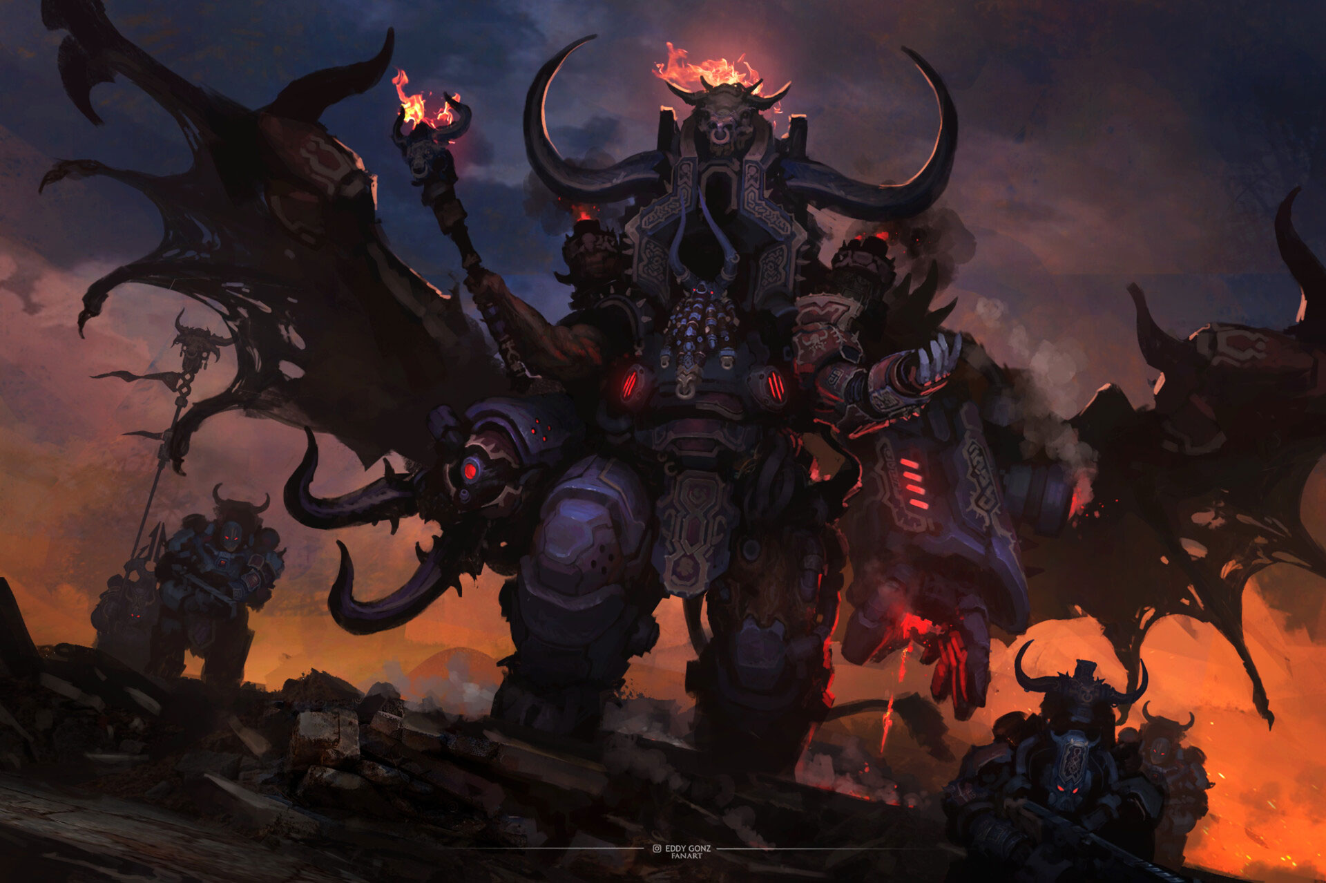 Daemon Prince of Hashut by Eddy González Dávila