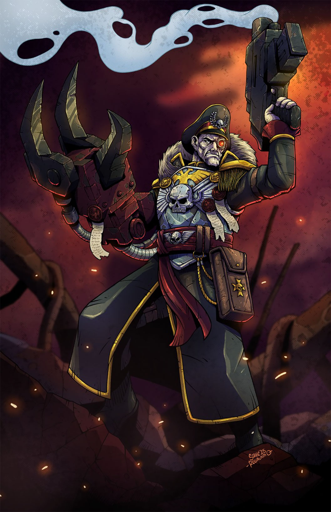 Commissar Sebastian Yarrick by Christopher Regalario