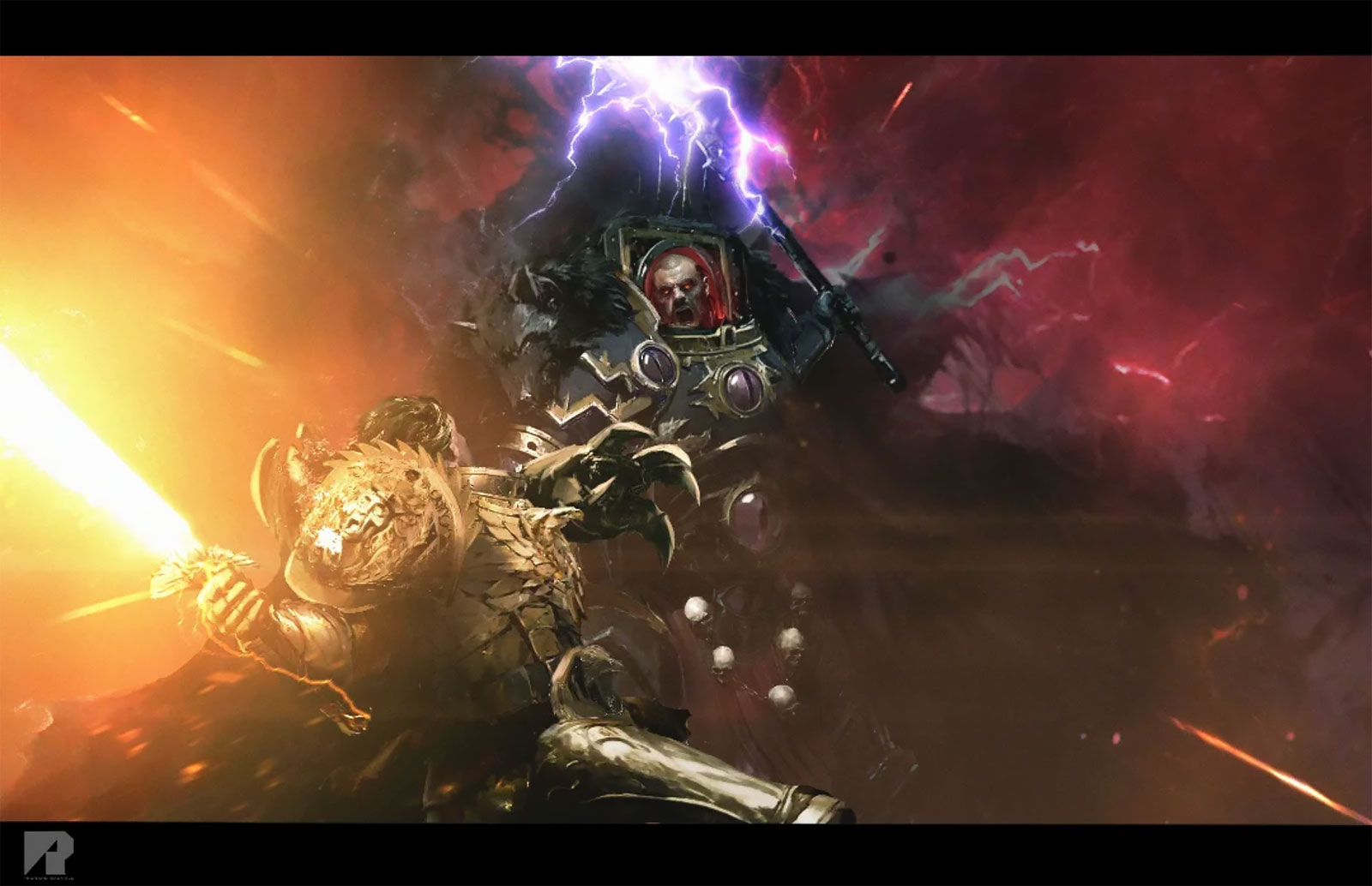 Emperor vs Horus by Richard Bagnall